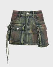 Load image into Gallery viewer, ‘Lexi’ Denim Cargo Skirt
